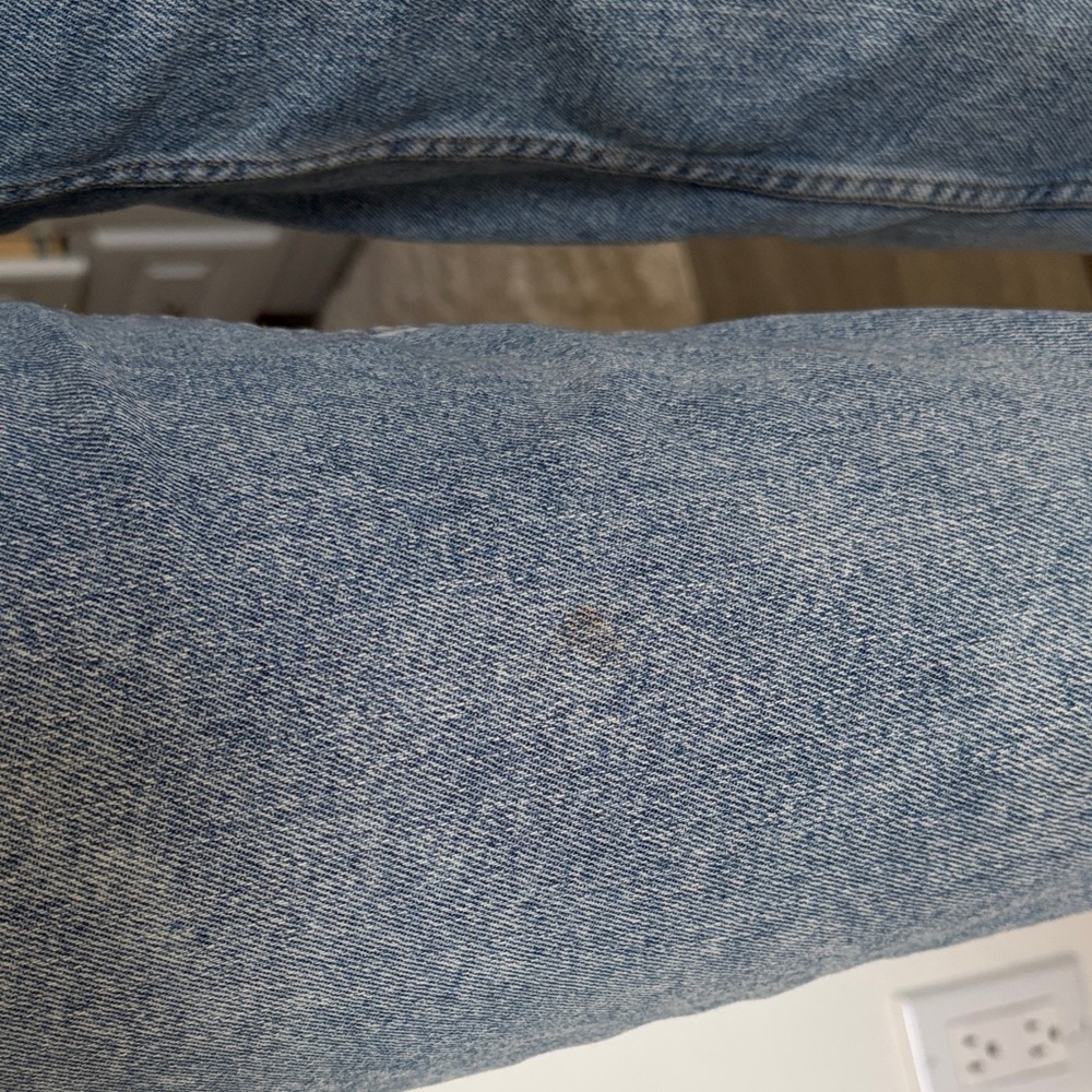 Motel Rocks High-Rise Straight Leg Jeans - Light Blue Wash - Picture 6 of 9